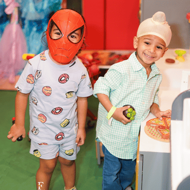 Child playing at Wooray Elite Delhi's soft play zone in Ghitorni