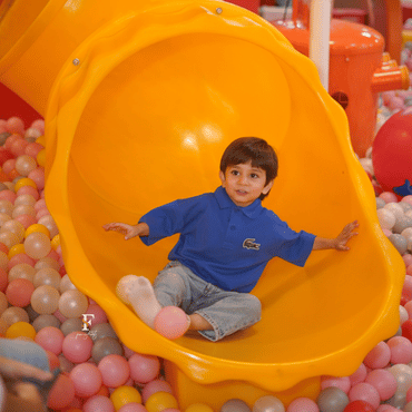 Child playing at Wooray Elite Delhi's soft play zone in Ghitorni
