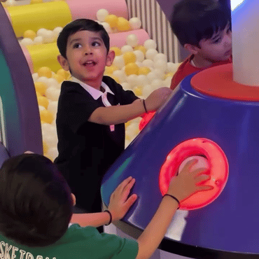 Children enjoying creative activities at a Wooray indoor play area